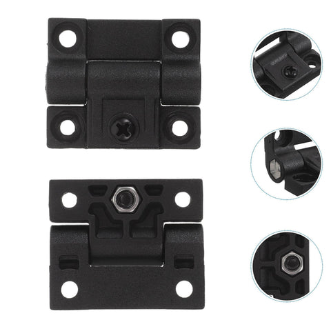 Plastic Folding Cabinet Door Hinges OSALADI 90 Degree Right Angle Torque Positioning Easy Install Two Hinges