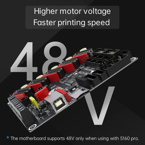 Skr 3 Ez 32Bit Silent Control Board with EZ Driver Compatibility showcasing higher motor voltage and faster printing speed.