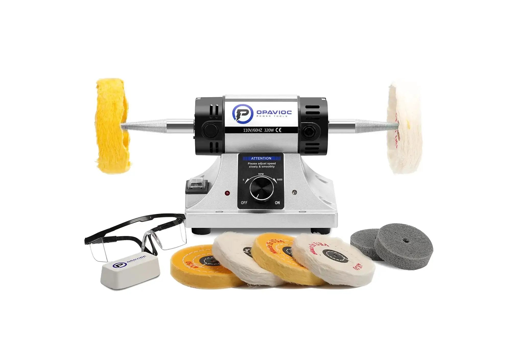 Buffing Machine Marvel Jewelry Polisher And Buffing Machine With Adjustable V...