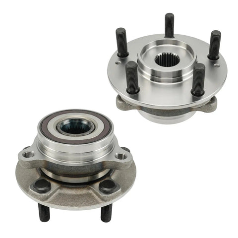 Beefed Up Front Wheel Bearing And Hub Assembly 2 Piece Set For 2017-2023 Hyundai Elantra, 2019-2022 Kia Forte, shown separately
