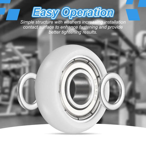 Heavy Duty Built To Last Nylon Ball Bearing Guide Pulleys Set By PATIKIL 8x28x13mm Wheel Pulleys with metal sealed idlers
