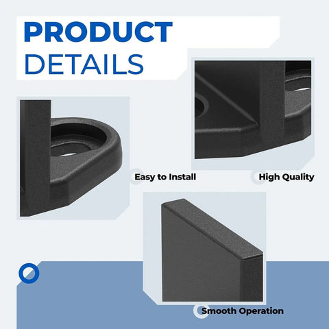 Barn Door Floor Guides And Bottom Track Mounts Heavy Duty Metal Glides Replacement Tracks Stops From Swing Universal Compatibility