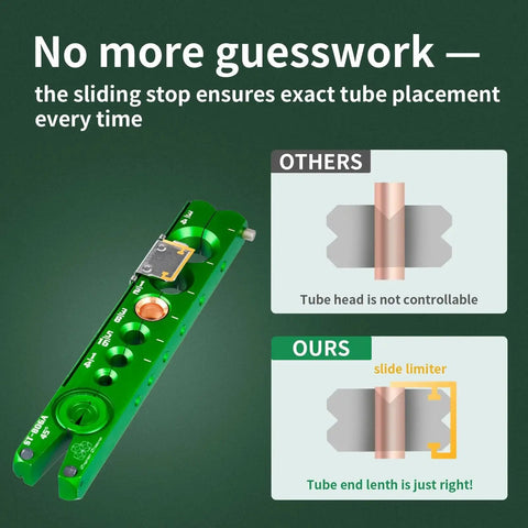 HVAC Copper Pipe Flaring Tool Kit 1/4 To 3/4 Inch Single 45 Degree Flare with sliding stop for precise tube placement