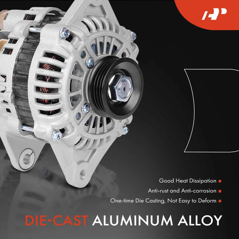 80A 12V Alternator With Four Groove Pulley For Ford Probe 1993 to 1997 Mazda 626 1993 to 2002 MX6 1993 to 1997 2.0L Replacement Part