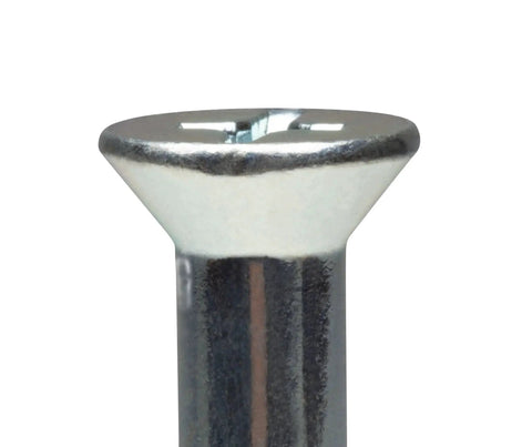 Close-up of a Three Eighths Inch By Four Inch Flat Sleeve Anchor Zinc Plated For Concrete Masonry Brick And Block 50 Pack Preassembled All Steel Construction
