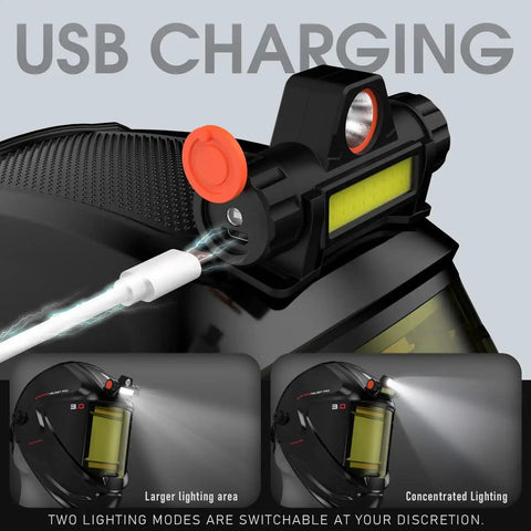 USB charging port of Large View Auto Darkening Welding Helmet With LED Light And Blue Light Blocking Shield for TIG MIG ARC