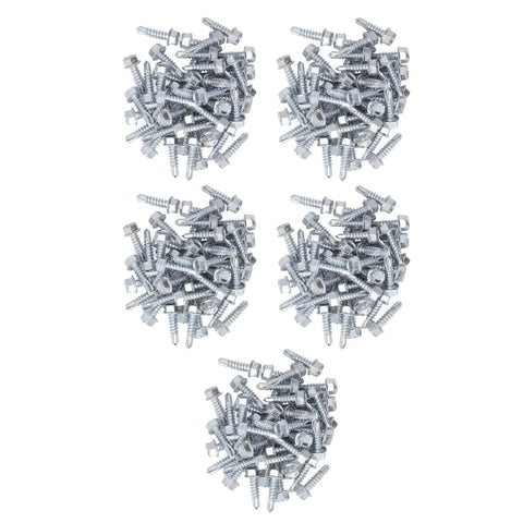 250 Piece M4.2x16mm Self Drilling Screws With External Hex Drive Galvanized Carbon Steel High Hardness For Wood And Metal