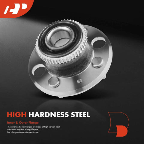 Close-up of Rear Wheel Bearing And Hub Assembly Set With ABS Ring For Honda Civic 1992 2000 Civic Del Sol 1993 1997 Acura Integra
