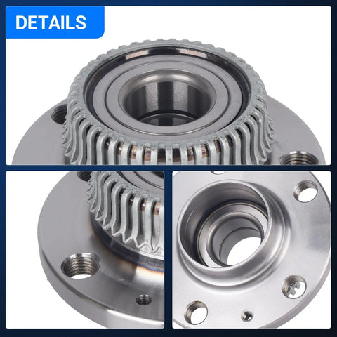 Audi Rear Wheel Bearing And Hub Assembly Set Of 2 With ABS 5 Lug Ready To Roll Replacement Fits TT 2000-2006 Product Details