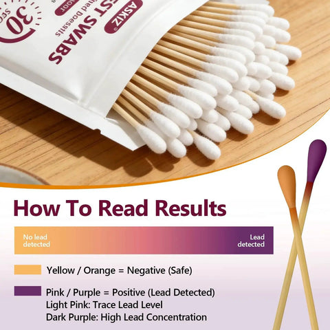120 Swabs Lead Test Kit For Home Use With Quick 30 Second Results Detects Lead In Paint Ceramics Toys Jewelry Metals Crockery