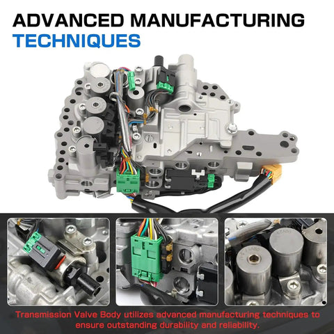 Transmission Valve Body Replacement For RE0F10A JF011E CVT Solenoid with stepper motor, plug-and-play, Nissan compatible