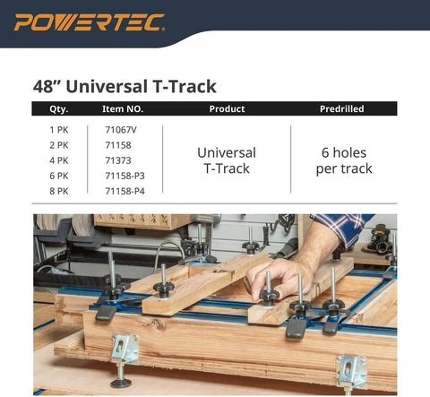 3 Inch T Track Intersection Kit With Predrilled Mounting Holes Do-It-All Universal T Track Accessories in use on workbench