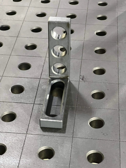 Beefy Five Eighth Inch 16mm Clamping Square For Welding Fixture Tables Two Pack Rock Solid Alloy Steel 90 Degree Positioning