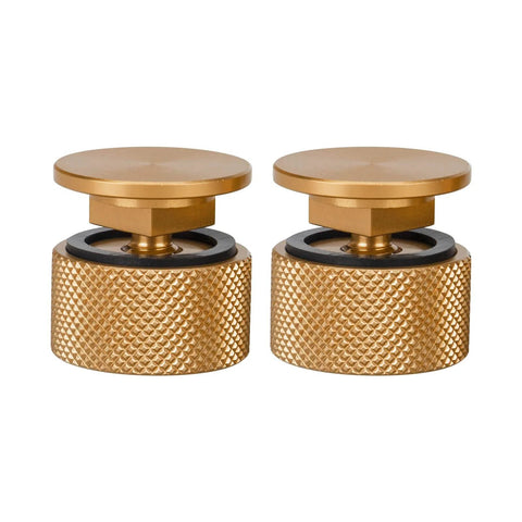 Dope Gold Aluminum Anodized Welding Hood Fasteners Set for Pipeliner Style Helmets Replacement Headgear Hardware With Silicone Washer Tough Screws and Flip Hood Buttons 1 Pair