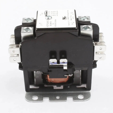 2 Pole 40 Amp 240V Definite Purpose AC Contactor With Coil, 200K Cycle Rating, UL CSA CE Approved, front view with terminals