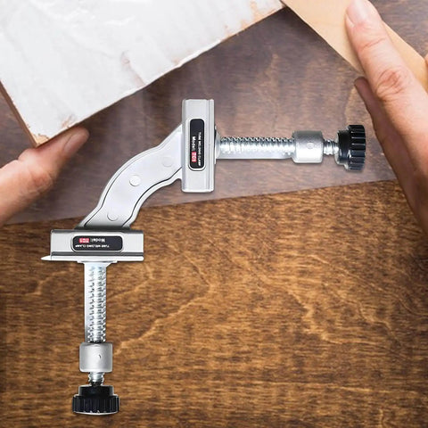 Heavy Duty Stainless Steel Pipe Clamp Fixture With 90 Degree Corner Squares Adjustable Magnetic Alignment Tool for precise angles.