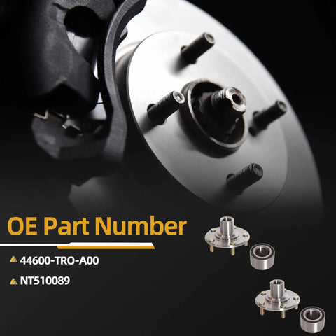 Front Wheel Hub Bearing Kit For Honda Civic 2012 2015 DX EX LX HF Hybrid 1.8L 1.5L OE 44600-TR0-A00 NT510089 assembled view