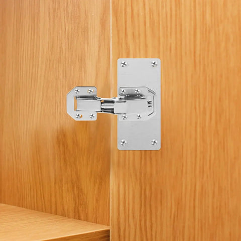 Heavy Duty Hydraulic Screw Hinges For Kitchen Cabinets Wardrobe Cupboard Doors With Soft Close And High Load Bearing Capacity installed