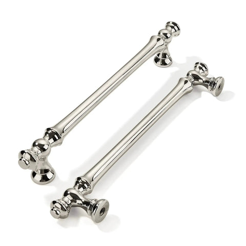10 Pack Six And A Quarter Inch Polished Nickel Cabinet Pulls 160mm Drawer Handles For Cabinets And Drawers Zinc Alloy Hardware