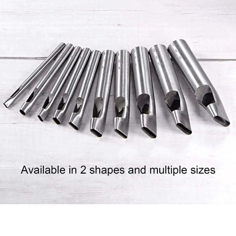 Oval Hole Punch 5x22mm Leather Cutter For Belts Straps Watch Bands Built Tough Pro Grade Hardened Steel Punch Die
