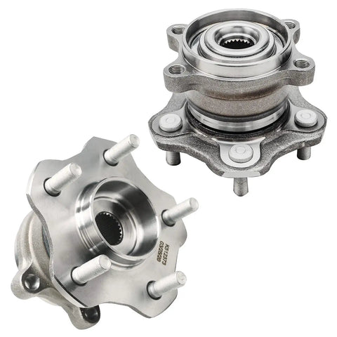 AWD Rear Wheel Bearing Hubs Kit For Nissan Rogue 2008-2018 With 2 Rear Hubs And Bearings Plus 2 Sway Bar End Links, 5-Bolt, Non ABS