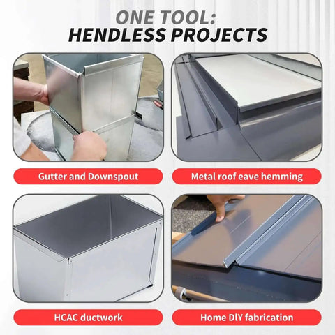 15.25 Inch Metal Sheet Bender For Standing Seam Roofing Hemming Tool Pro Grade Heavy Duty Folding Tool Uses