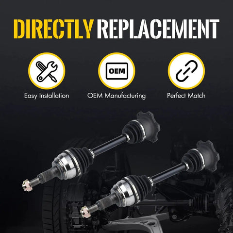 Front CV Axle Shaft Assembly 66-1430x2 Fit 2007-2020 Cadillac Escalade ESV Ext 4WD AWD And Chevy Avalanche Cheyenne Silverado 1500