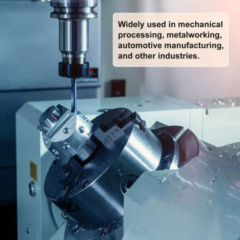 ER25 A M32 Collet Clamping Nut With Dynamic Balance Holes For CNC Lathe And Milling Tool Holders in use on a CNC machine