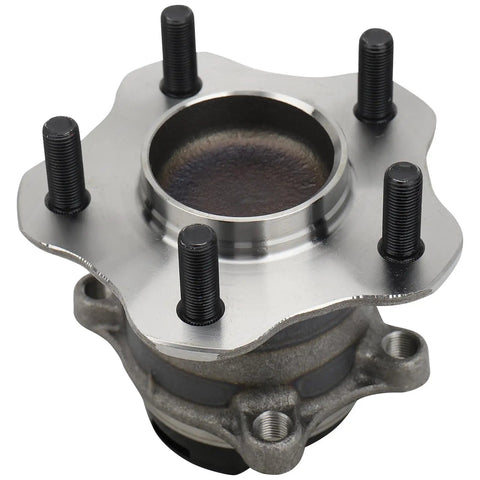 Front view of Pair Rear Wheel Hub And Bearing Assembly With ABS For Nissan Rogue 2008 To 2013 And Rogue Select 2014 To 2015 FWD