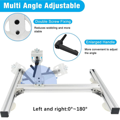 24V Reciprocating Linear Actuator With Telescopic Stroke 1.18 To 6 Inches, 120 RPM High Torque Up To 40 Lbs, adjustable angle feature