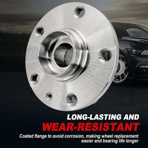Audi Front Wheel Bearing Hub Assembly For A3 Q3 TT Golf GTI Jetta Passat Beetle CC EOS Rabbit Tiguan 06 22 5 Lug With ABS FWD AWD