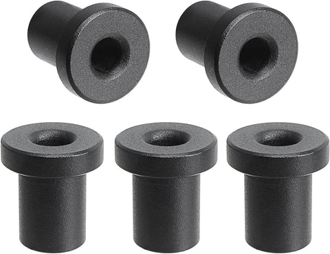 Five Pack Black Barn Door Rollers With 34mm Spacers For Flat Track Sliding Barn Doors Durable Wall Mount Hardware Set