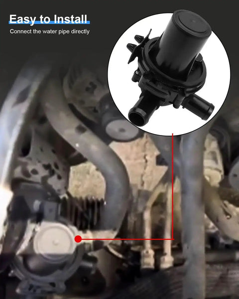 Three Way Heater Control Valve For Dodge Ram 1500 2500 3500 4500 2013 2018 3.6L 5.7L V6 V8 Replace 52014892AC 52014892AB 52014892AA Durable ABS Built To Last In Your Rugged Ram Truck installation view.