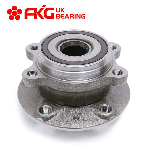 Front view of VW Tiguan Passat Jetta GTI Golf CC Beetle 2005 To 2017 wheel hub replacement, 4-bolt design for secure mounting