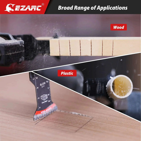 Japanese Tooth Oscillating Saw Blades Five Pack Arc Edge For Clean Cuts In Wood And Plastic CurvedTec Design Reducing Vibration