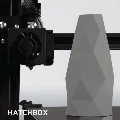 Cool Gray 1.75mm PLA 3D Printer Filament, 1 Kg Spool, Precision 0.03 Millimeters printing geometric vase on 3D printer