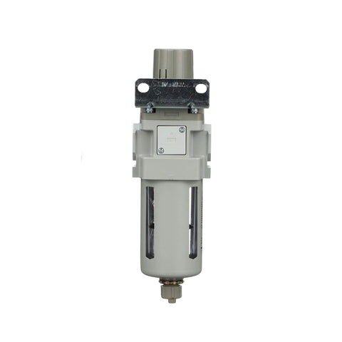 PneumaticPlus SAW400-N04BG air filter regulator piggyback combo, 1/2 in NPT, poly bowl, manual drain, Amazon