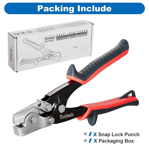Snap Lock Punch Tool For Sheet Metal And Ductwork Drop Forged Steel Jaw with packaging box