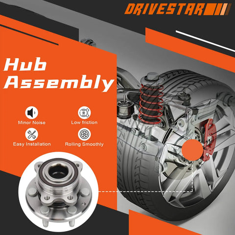 Front Left And Right Wheel Bearing And Hub Assembly For 2015 2021 Chevrolet Colorado And 2015 2021 GMC Canyon 4WD illustration