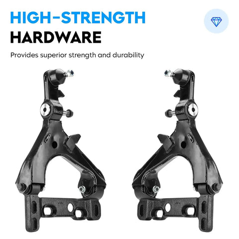 Front Lower Control Arm With Ball Joint Replacement Kit For Buick Rainier 2004 2007, Chevy Trailblazer 2004 2007, GMC Envoy 2004 2007