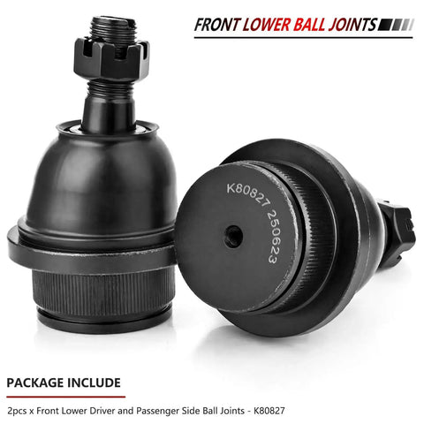 2Pc Front Lower Ball Joints Kit For 2005 To 2019 Toyota Tacoma Driver And Passenger Side Heavy Duty Front Suspension Replacement