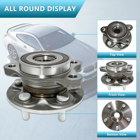 Pair Front Wheel Bearing Hub Assembly 513402 Compatible With Corolla 2019 To 2024, Prius 2016 To 2022, And Prius Prime 2017 To 2022 With ABS