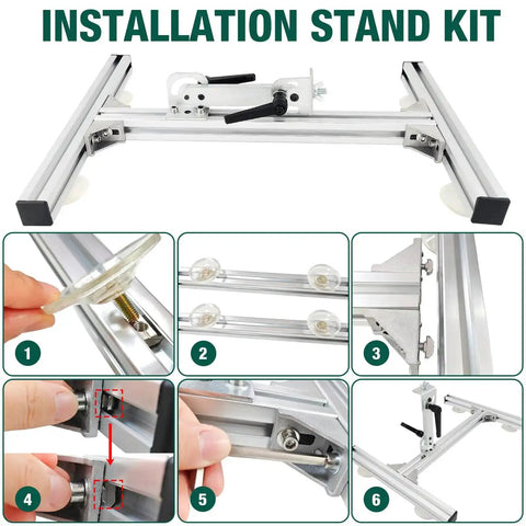 Installation stand kit for Beefed Up Reciprocating Linear Actuator with high torque 40 lbs 24V telescoping motor.