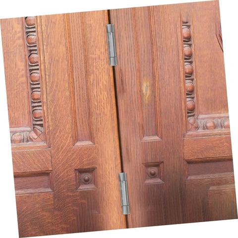 Heavy Duty Double Swing Self Closing Door Hinges for Outdoor Gates and Garage Doors Easy Install High Load Capacity Stainless Steel