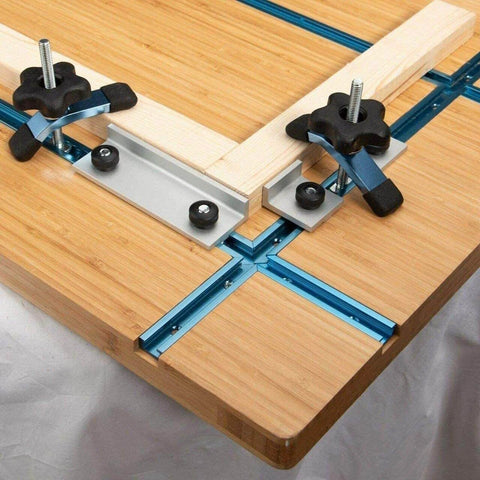 3 Inch T Track Intersection Kit With Predrilled Mounting Holes For Universal T Track System, Woodworking Jigs And Fixtures