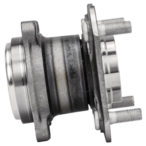 Side view of 2 Rear Wheel Bearing Hubs For 2007-2012 Nissan Sentra 2.0L, Rear Left And Right Hubs, 4 Bolt Flange, Encoder Cap ABS