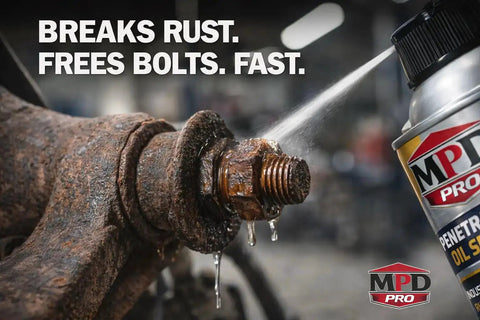 Penetrating Oil Spray For Stuck Bolts And Seized Hardware Heavy Duty Rust Busting Penetrant Fast Acting Deep Penetrating Lubricant used on rusty bolt