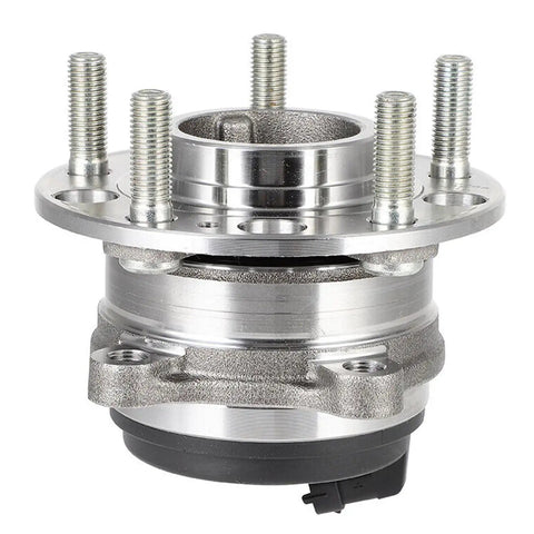 Front view of FWD Rear Wheel Bearing Hubs Assembly Pair For 2016-2020 Kia Sorento, 2020-2023 Kia Telluride, 2020-2023 Hyundai Palisade With ABS