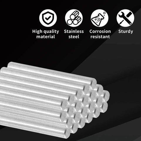 10 Pack Stainless Steel Shelf Dowel Pins 4x30mm Chamfered Ends For Easy Install Bunk Beds Cabinets And Shelves Smooth Silver Metal Pegs