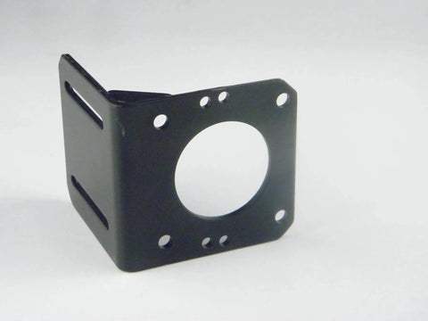 Metal mount stand for Mini Gear Motor Slow Speed 50KTYZ 110V 50 60 RPM Micro AC Motor, showing bracket with holes, side view